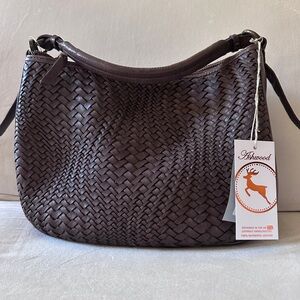 Chocolate Brown Leather Shoulder & Crossbody Bag